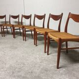 Set of 6 Mid-Century Danish Teak Chairs