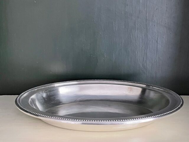 Dish Christofle vegetable silver metal