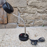 Bauhaus industrial desk lamp, metal, vintage, 50s
