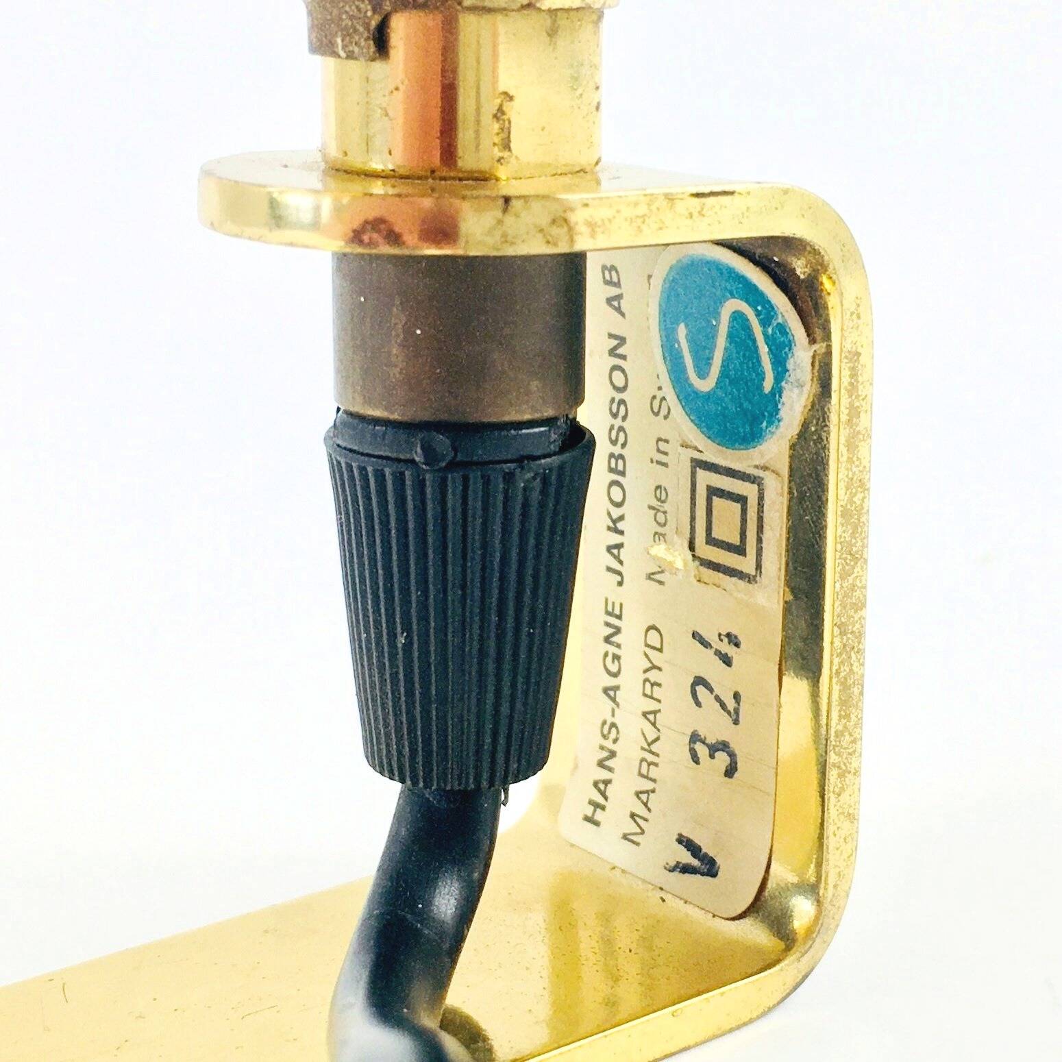 Scandinavian Brass V 324 Wall Light/Sconce by Hans Agne Jakobsson, Sweden, 1960s