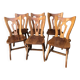 Vintage Brutalist Alsatian Bistro Chairs