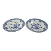 Antique hollow plate Sarreguemines — Shanghai collection set of 2