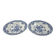 Assiette creuse ancienne Sarreguemines — Collection Shanghai lot de 2