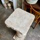 Beige carved wooden column
