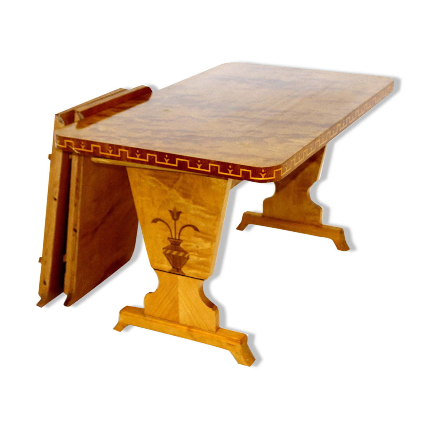 Birch dining table, Sweden, 1940s