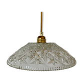 Vintage molded glass lampshade pendant lamp