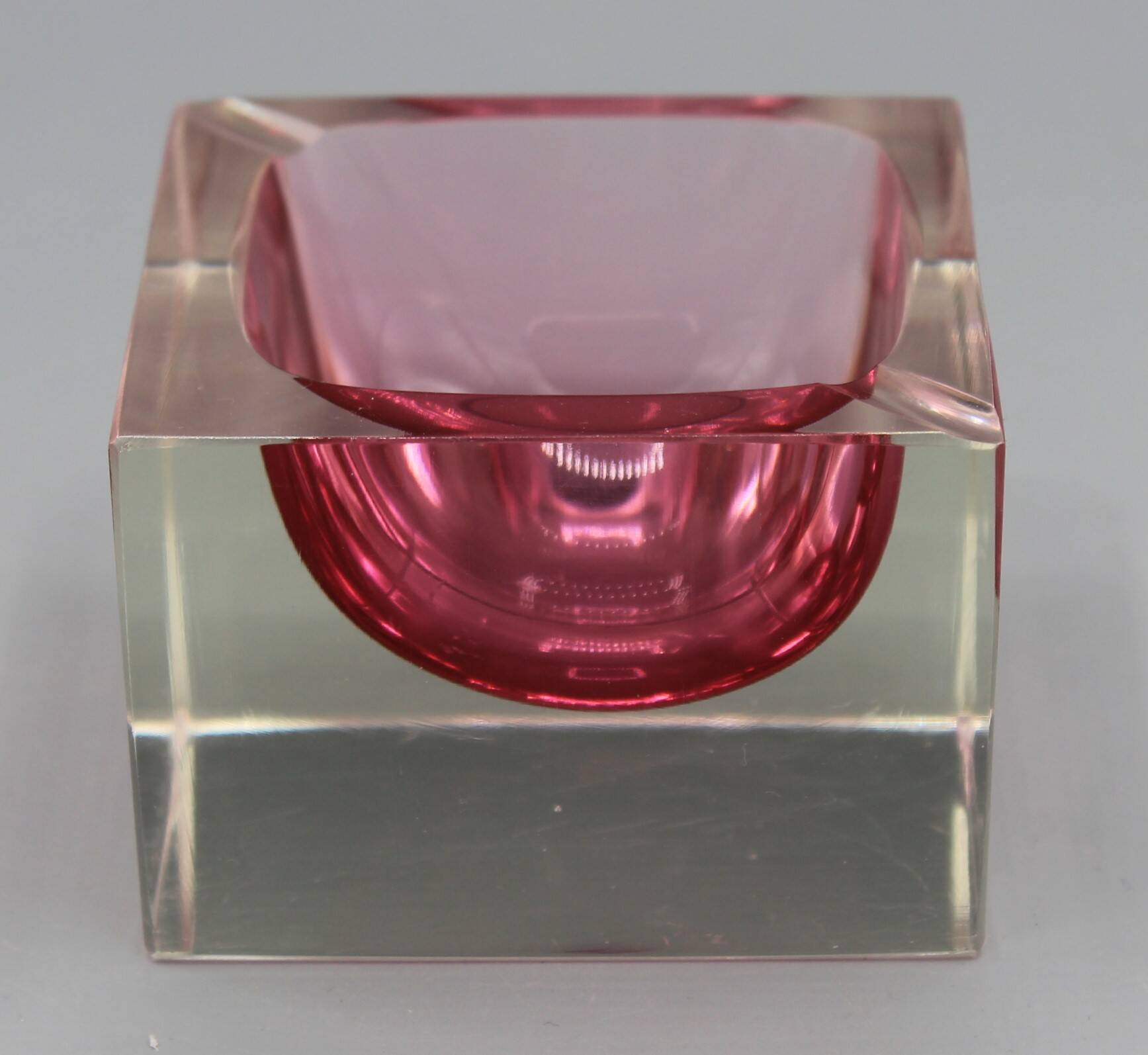 Vintage ashtray sommerso murano glass flavio poli seguso italy 1970