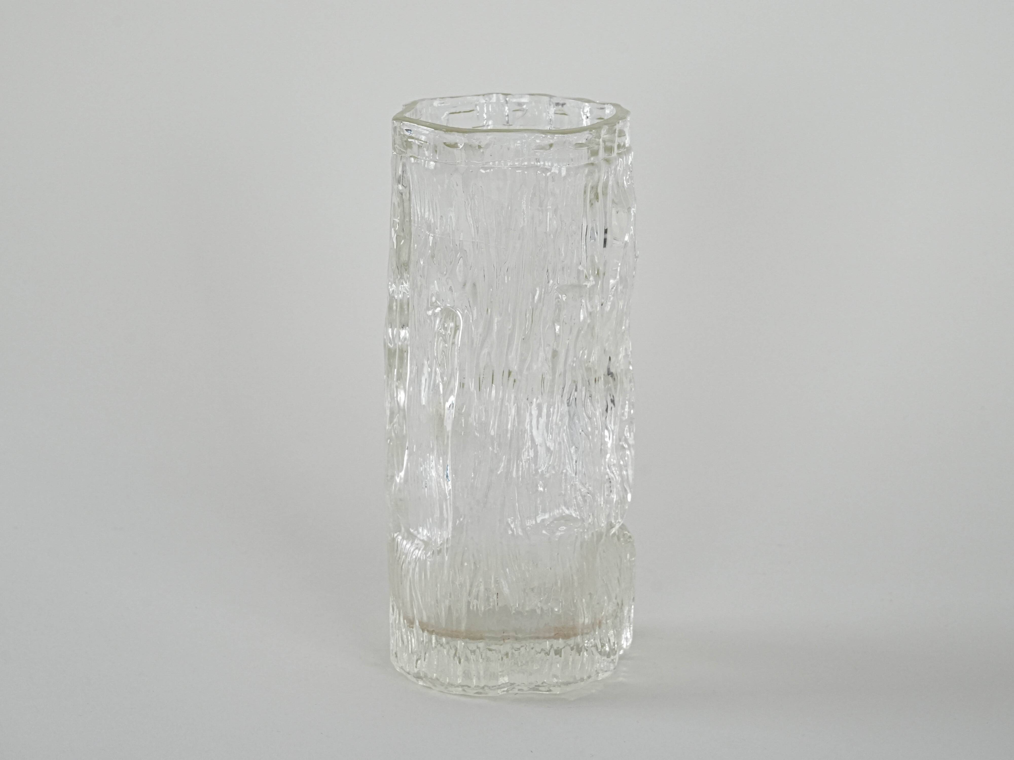 Vase en verre Avena par Tapio Wirkkala, Finlande années 1960
