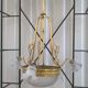 Brass Chandelier And Glass Paste Napoleon III