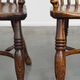 Set of 2 beautiful antique 18th-century English lowback Windsor dining chairs