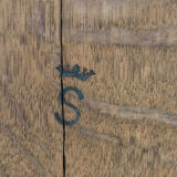 Antique Mahogany Royal Crown Stamped Pembroke Table