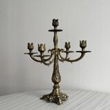 5-arm brass candlestick