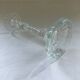 Glass candle holder