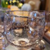 6 bubble blown glasses 70's