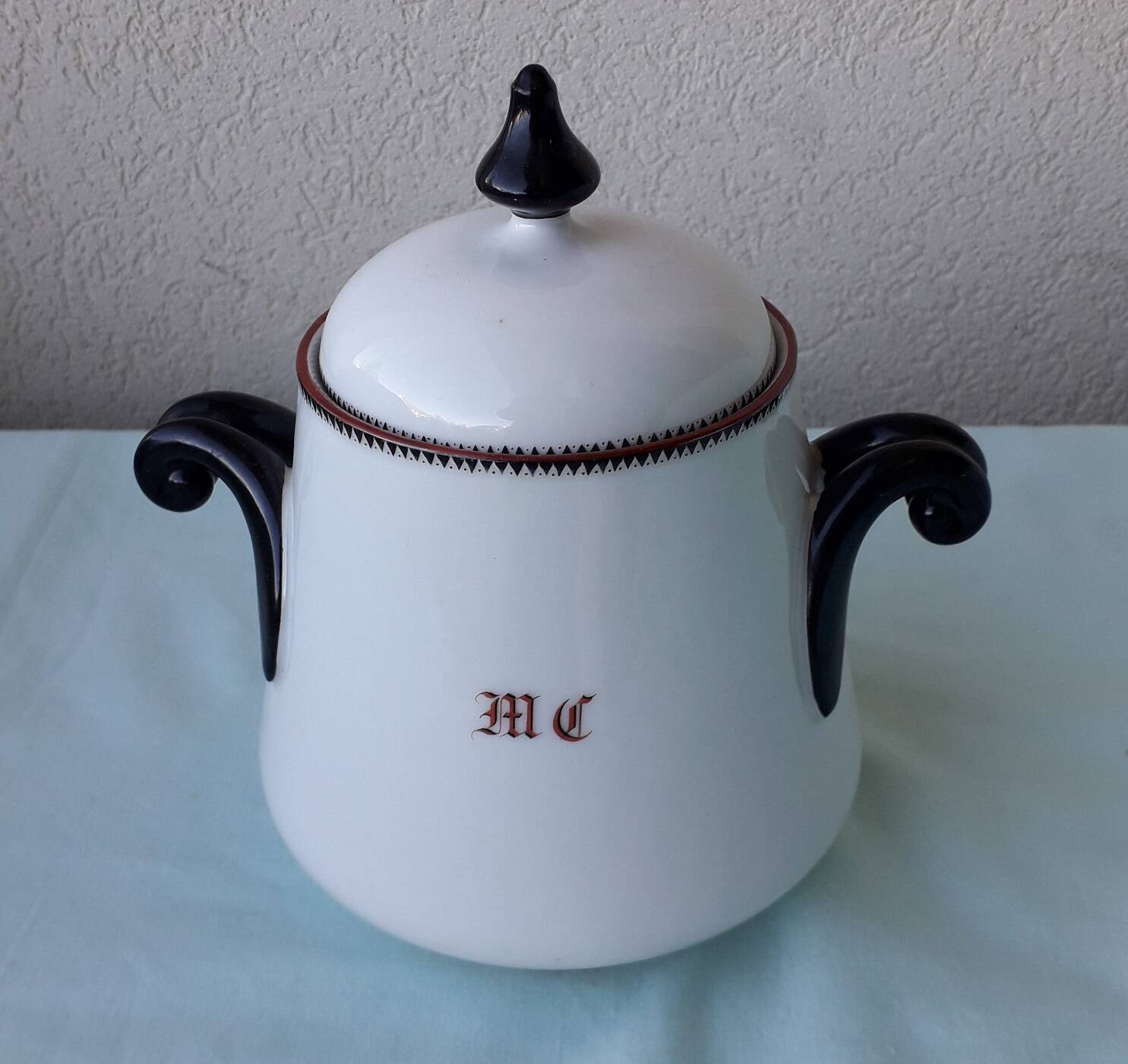Porcelain sugar bowl