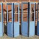 Double doors, two leaves, solid wood (Set of 4)