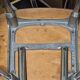 4 chaises vintage bordeaux