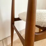 Series of 4 Scandinavian chairs from the 60s