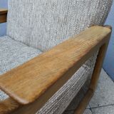 pair of armchairs Scandinavian style sled years 60/70