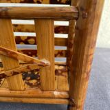 Vintage bamboo tiger wall shelf from the 70s.