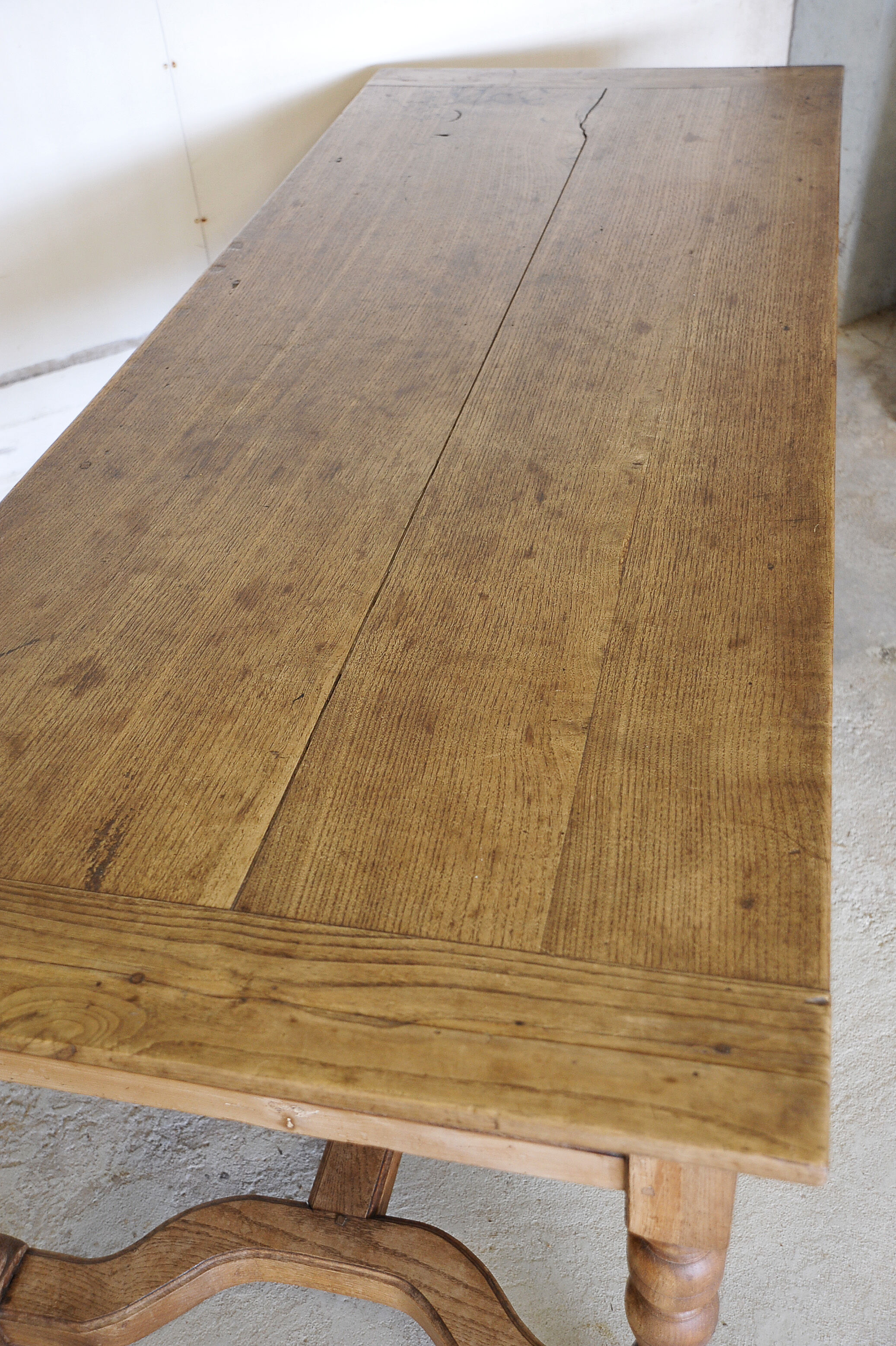 Natural wooden farm table - XIXth century