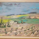 Vintage oil painting on canvas