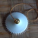 White opaline hanging lamp