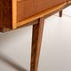 Scandinavian teak sideboard with smoked glass, 1950s–60s