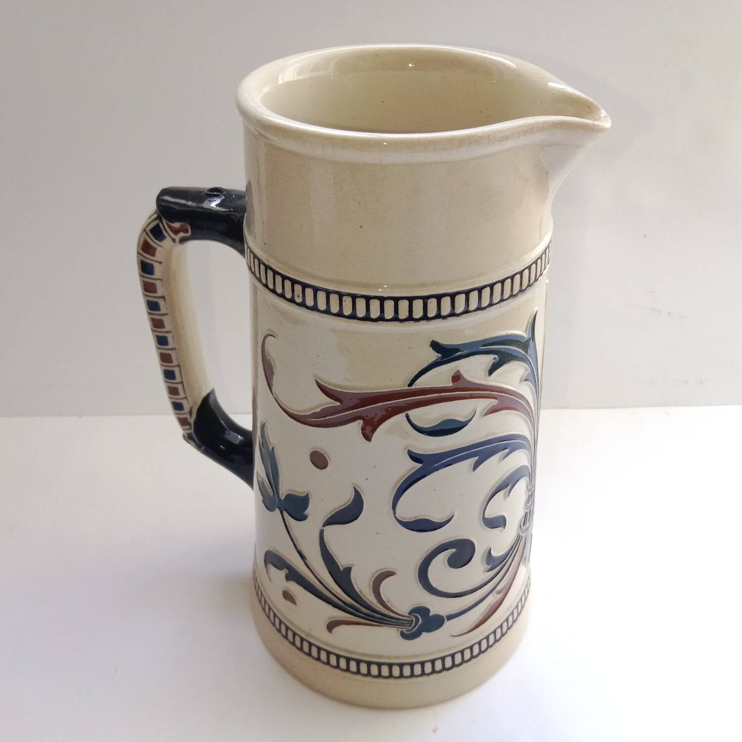 Westerwald Pitcher German Stoneware Vase Jug 23 cm