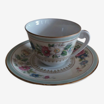 Tasse à café porcelaine de Limoges Charles Ahrenfeldt 1900