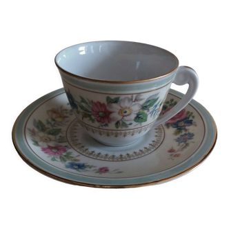 Tasse à café porcelaine de Limoges Charles Ahrenfeldt 1900