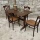Thonet bar bar troquet bistro table in curved wood and brass 1930