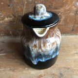 Old Pitcher Teapot + Anse Grès Flammés France Vintage
