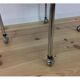 1970 chrome and smoked glass service, professional furniture, industrial style