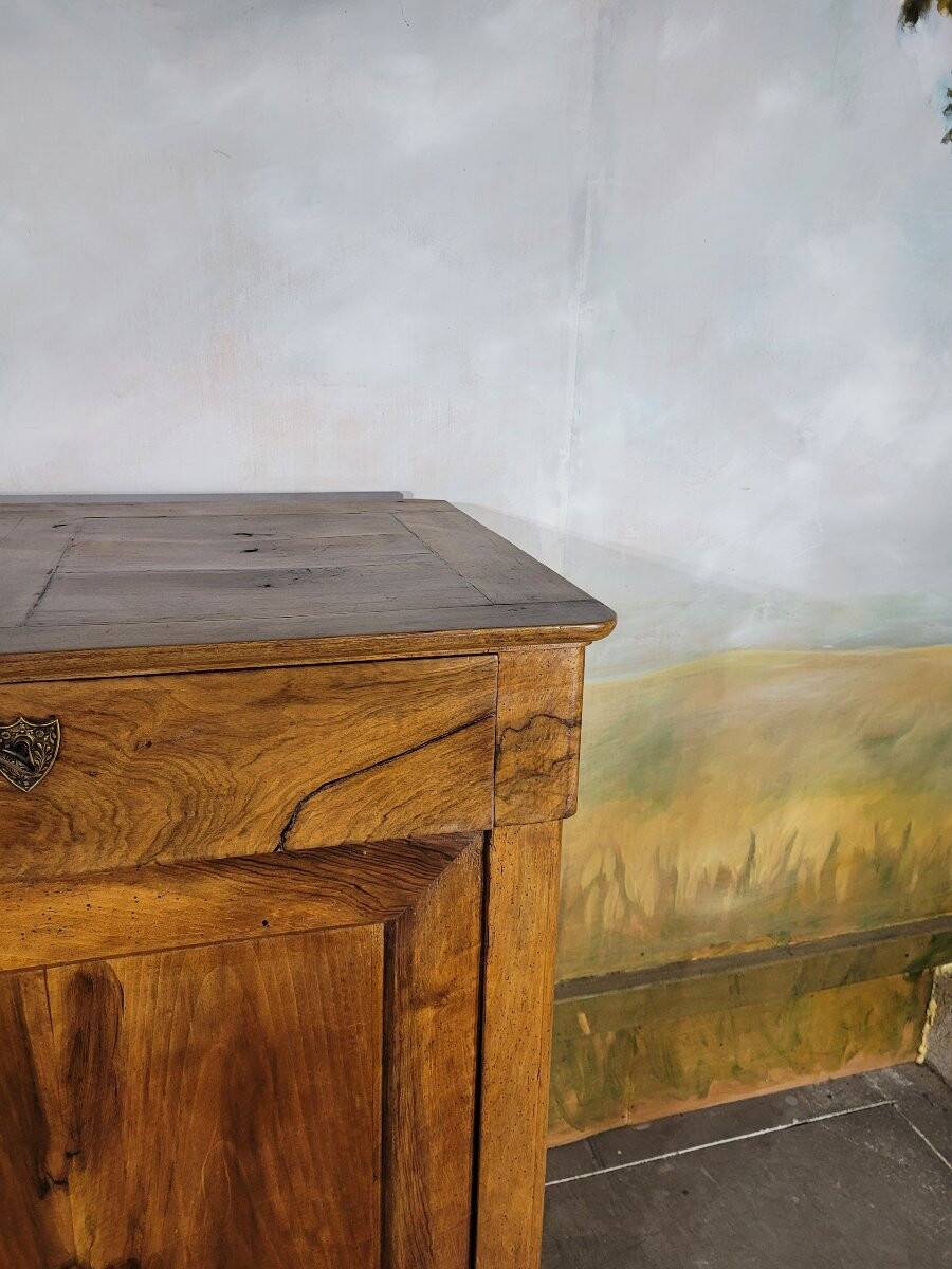 Grand confiturier en noyer Louis Philippe, buffet une porte