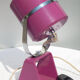 Purple metal floor lamp from the 70s, space age