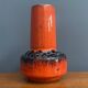 Orange Fat Lava vase by C.J Kreutz model 219 1960s West Germany Pottery