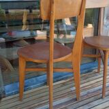 Pair of 1950s bistro chairs