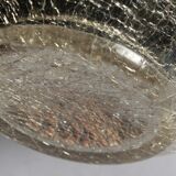 Art Deco lamp ball of cracked mercurized glass