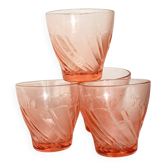 Verre rose vintage