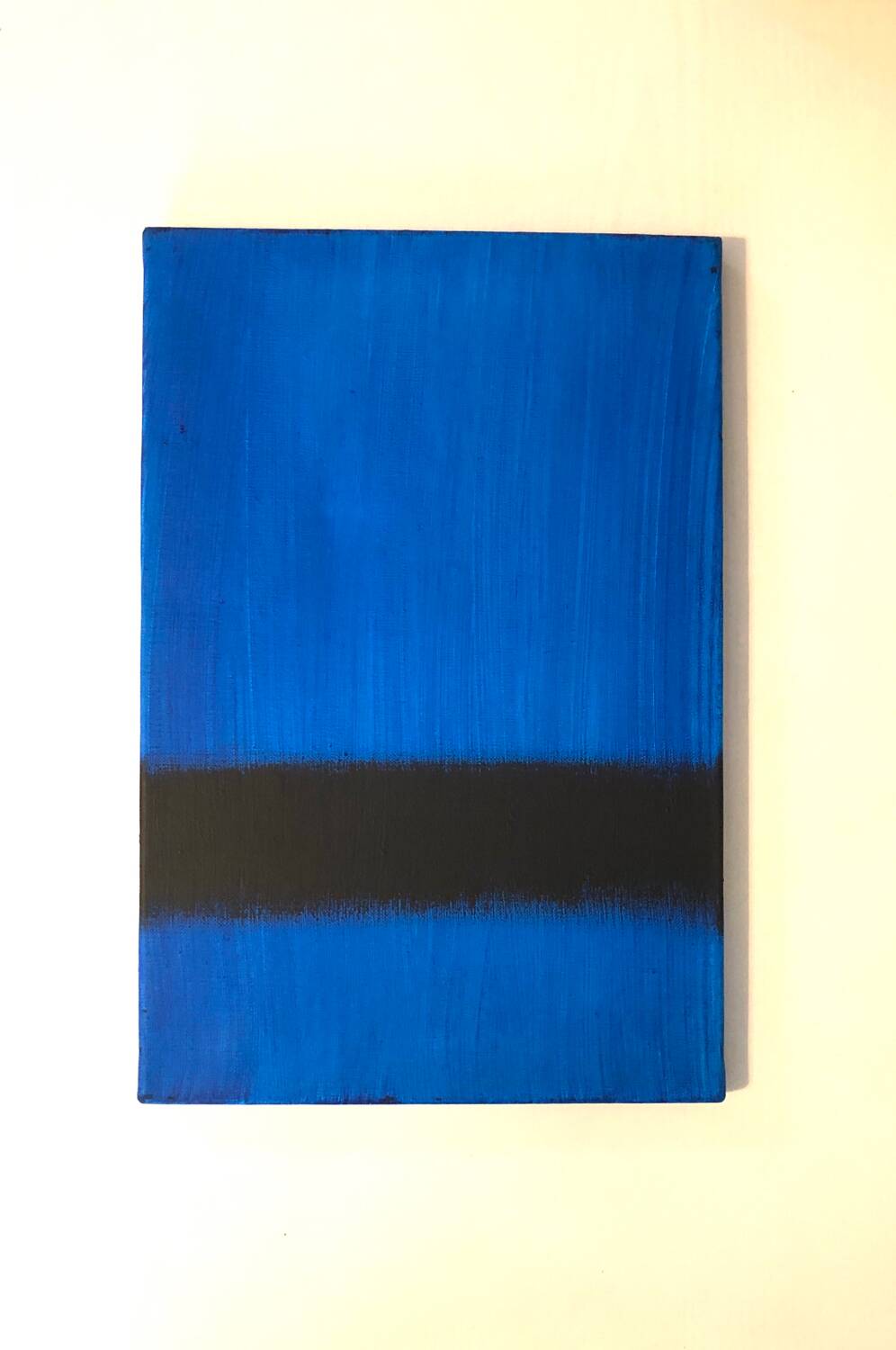 Abstract blue painting
