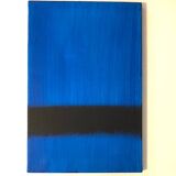 Tableau bleu abstrait
