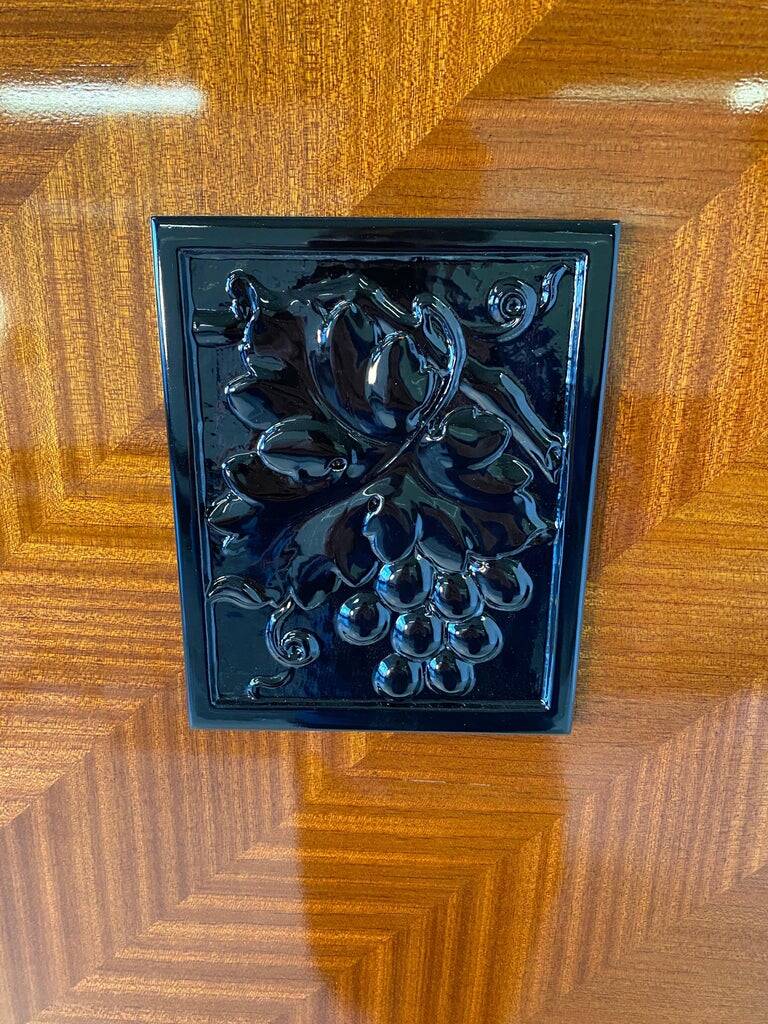 Italian Mahogany Secretaire Cabinet, 1950s