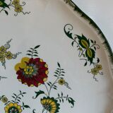 Large earthenware dish Digoin Sarreguemines