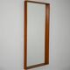 Miroir en teck suédois des années 1950-60