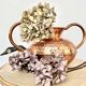 Villedieu hammered copper pot vase with handles, 20th century