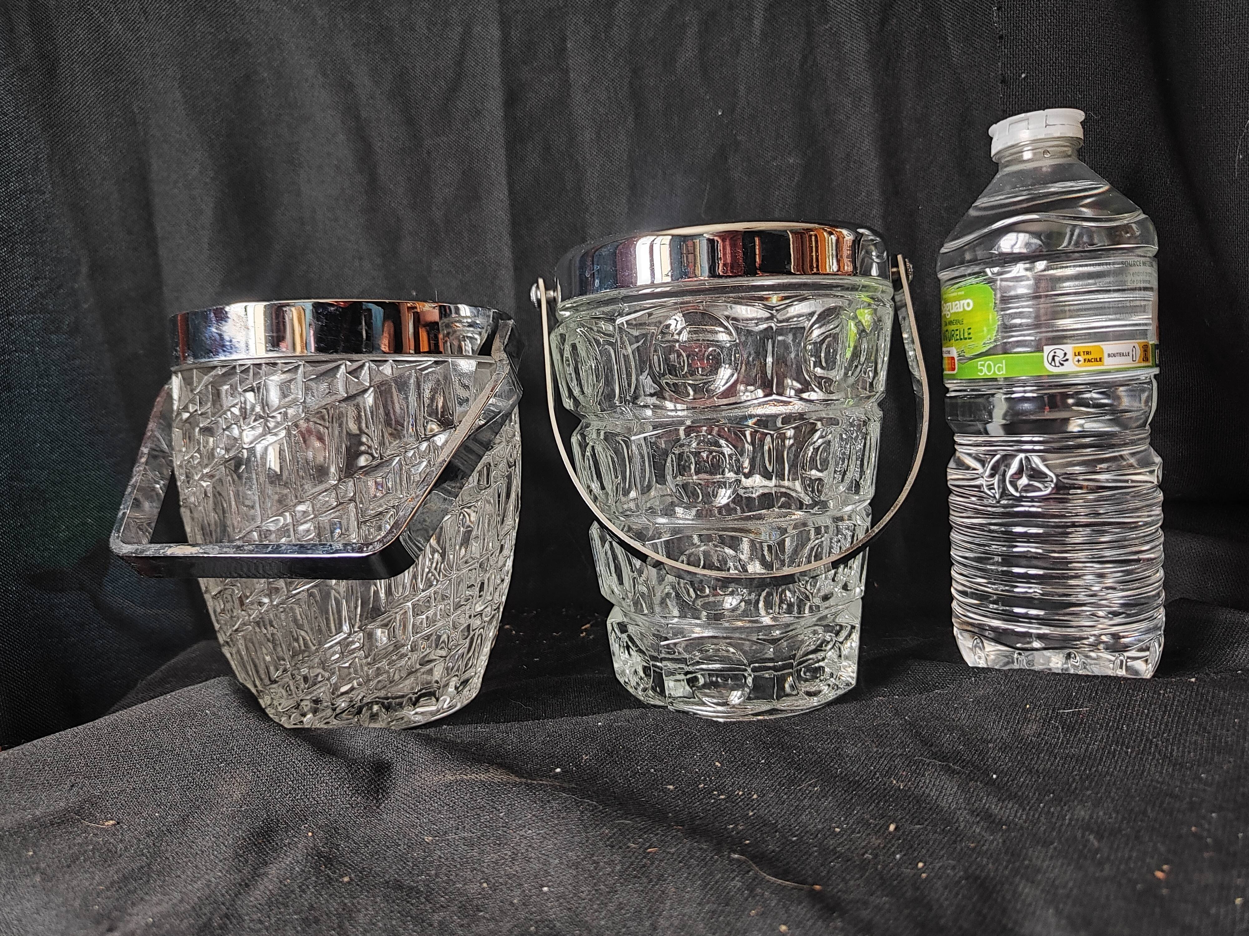 1960/80 /2 cut crystal ice buckets