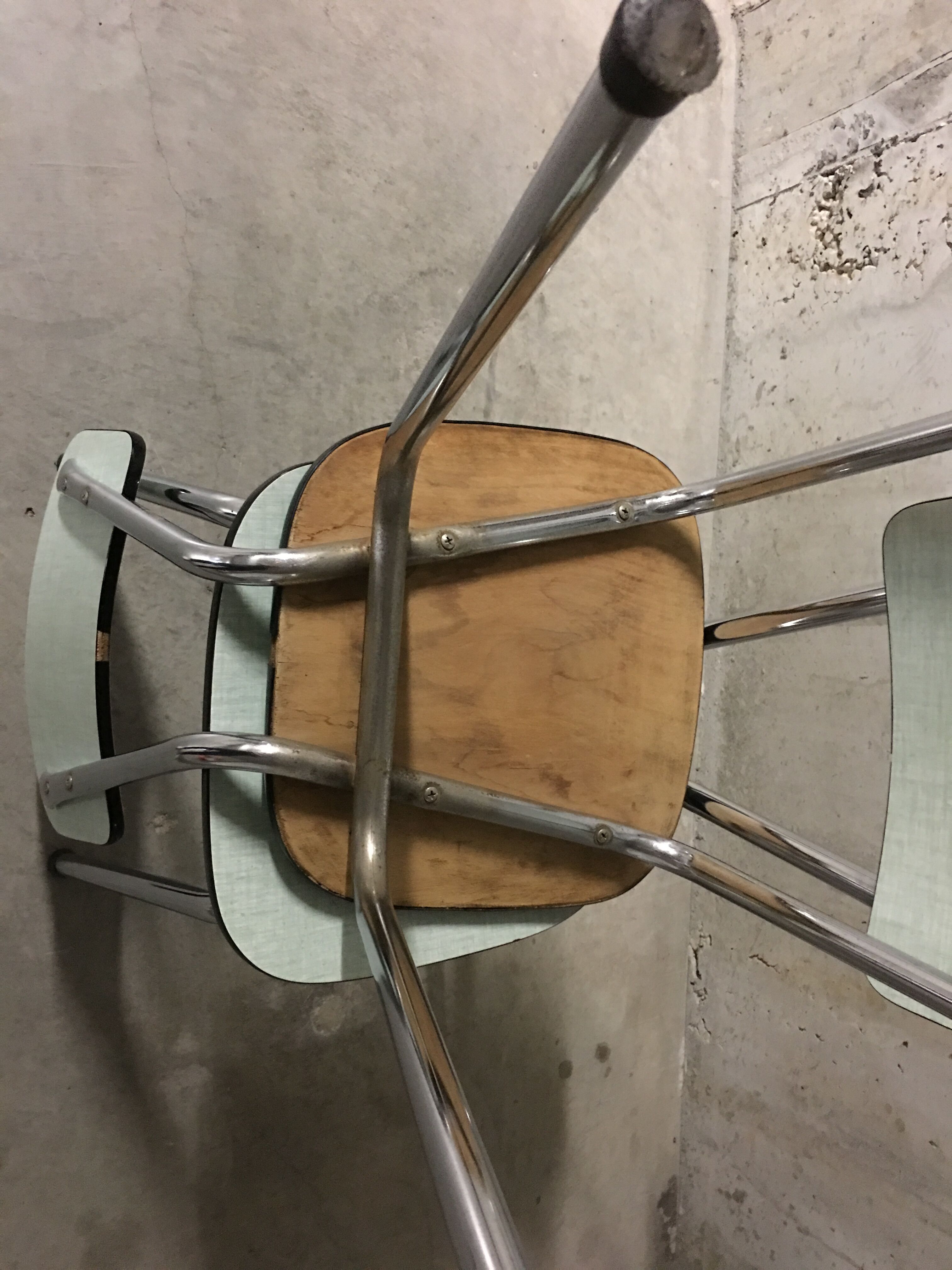 Pair of chairs 50s formica