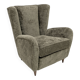 Paolo Buffa Mid-Century Modern Italian Walnut and Coating Boucle Armchair