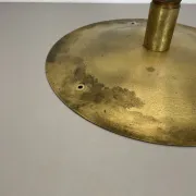 Wall-Ceiling Lamp made of Unique Brass in the Style of Gino Sarfatti, Flush Mount Lighting Italy 1950s